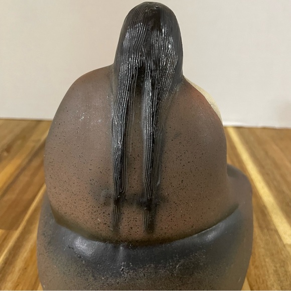 Vintage Eduardo Vega Red Clay Native American Woman Southwestern Ceramic 6” - Picture 6 of 14